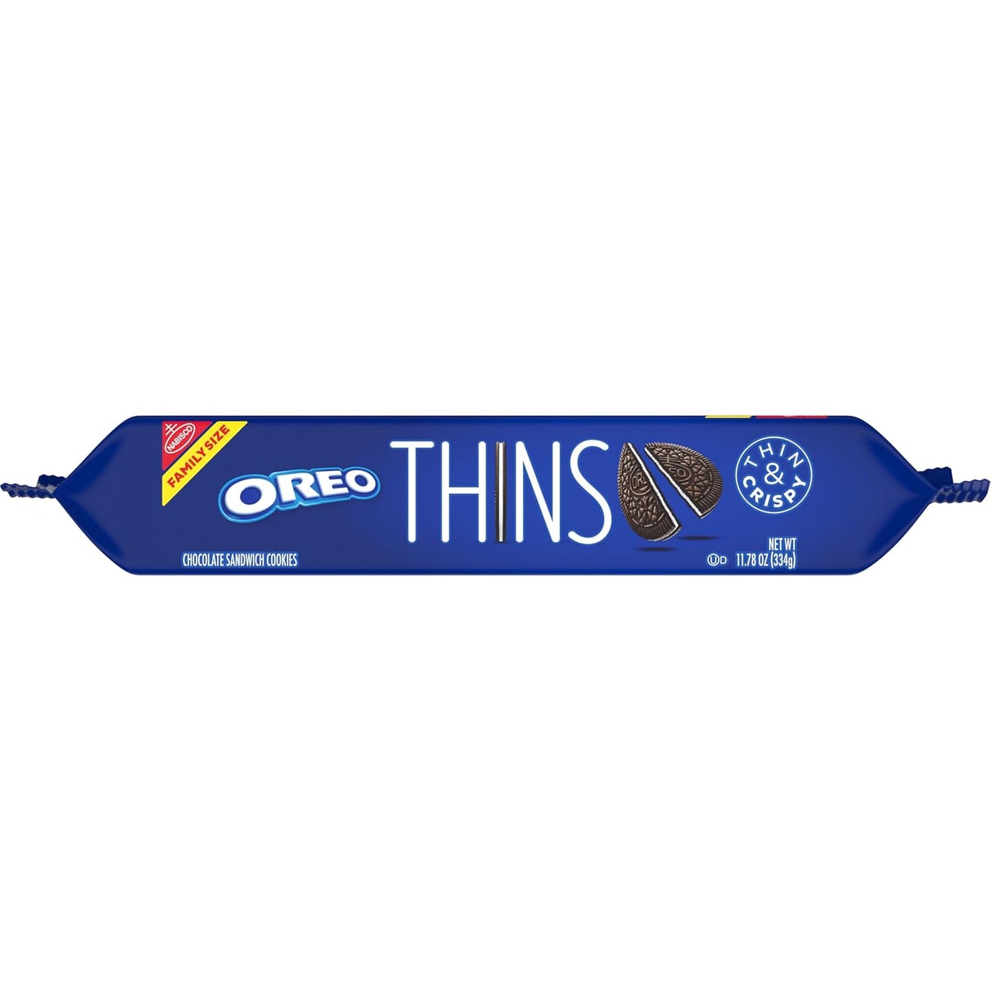 OREO Thins Family Size Cookies – Crispy, Lighter Treat for Couch Snacking and Relaxing Bath Nights