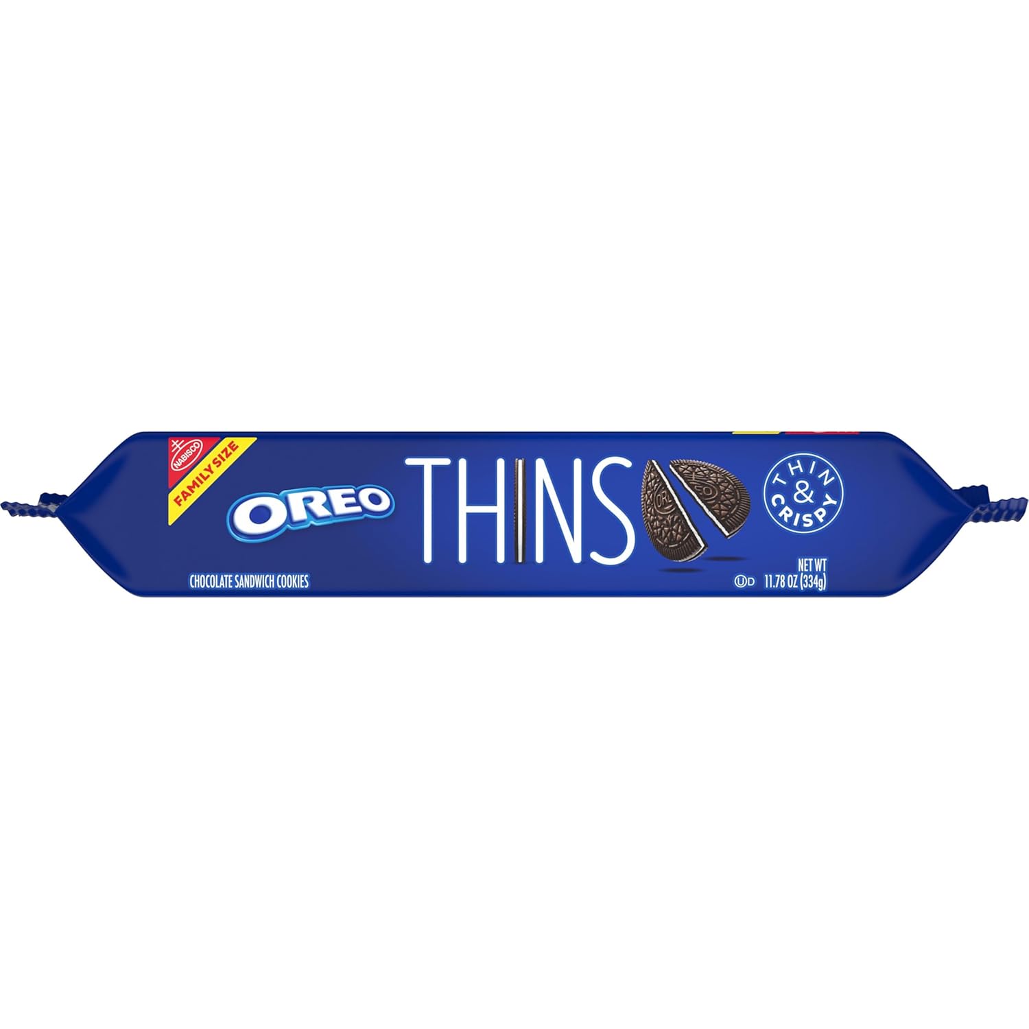 OREO Thins Family Size Cookies – Crispy, Lighter Treat for Couch Snacking and Relaxing Bath Nights