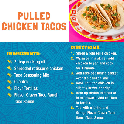 Ortega 24 oz Taco Seasoning, Streamlined Mexican Spice Blend for Organized Kitchens