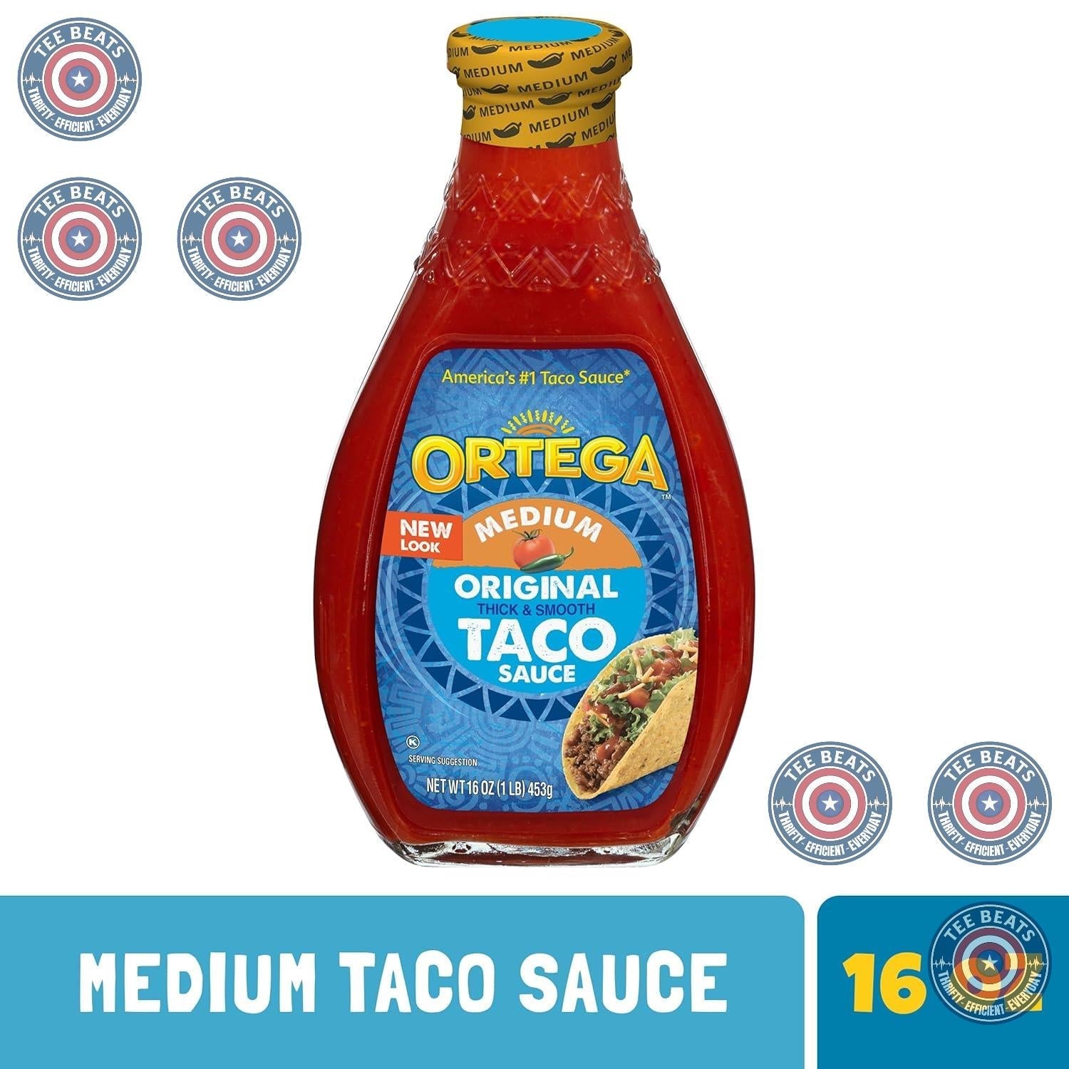 Ortega Taco Sauce Medium – Patio Grilling Condiment for Mexican Cookout Night