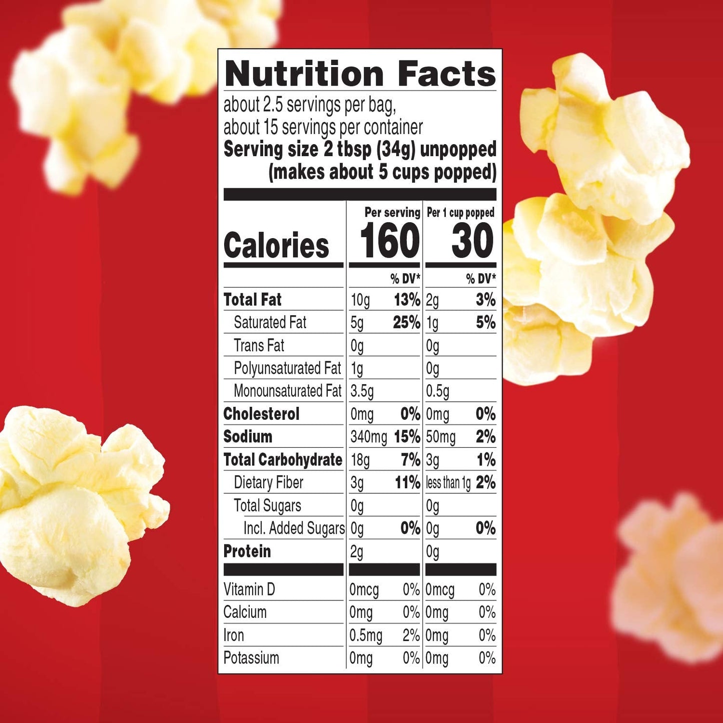 Orville Redenbacher's Movie Theater Butter Popcorn – Travel-Friendly Microwave Popcorn for Tailgates and Road Trips, 6-Count