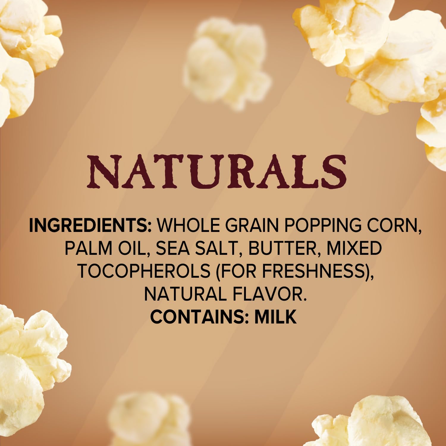 Orville Redenbacher's Naturals Popcorn – 130-Calorie Snack for Wellness Routines, No Artificial Ingredients, 6-Count