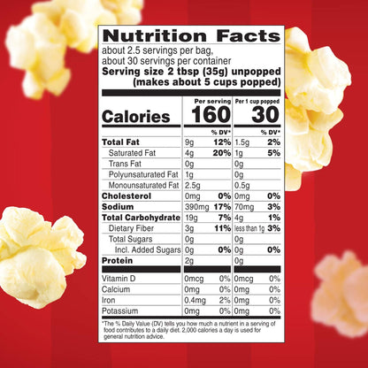 Orville Redenbacher's Ultimate Butter Popcorn 0g Trans Fat 12-Count for Health-Conscious Home Relaxation Routine
