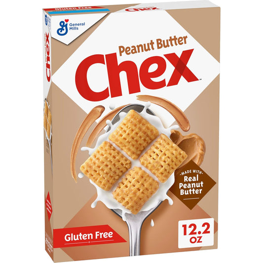 oven-toasted whole grain rice in crunchy lattice-square shape that resists sogginess in milk and recipes