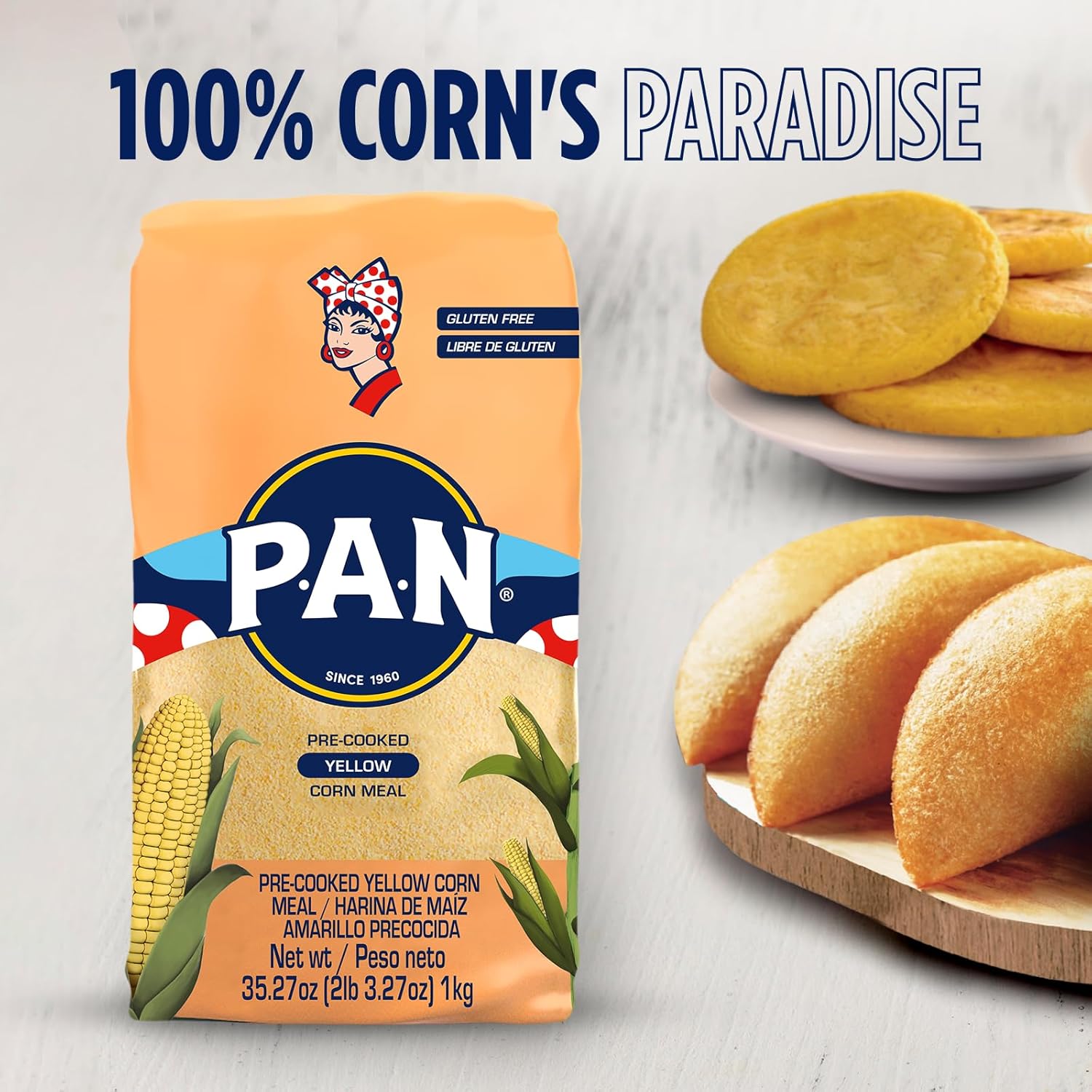 P.A.N. Yellow Corn Meal – Easy Mix for Homemade Pupusas and Corn Cookies Kids Love