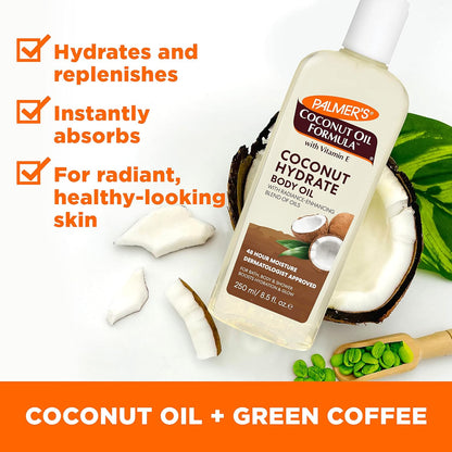 Palmer's Coconut Oil Body Oil Spray – Valentine's Day Pampering Gift for Mom, Spa-Like Scent