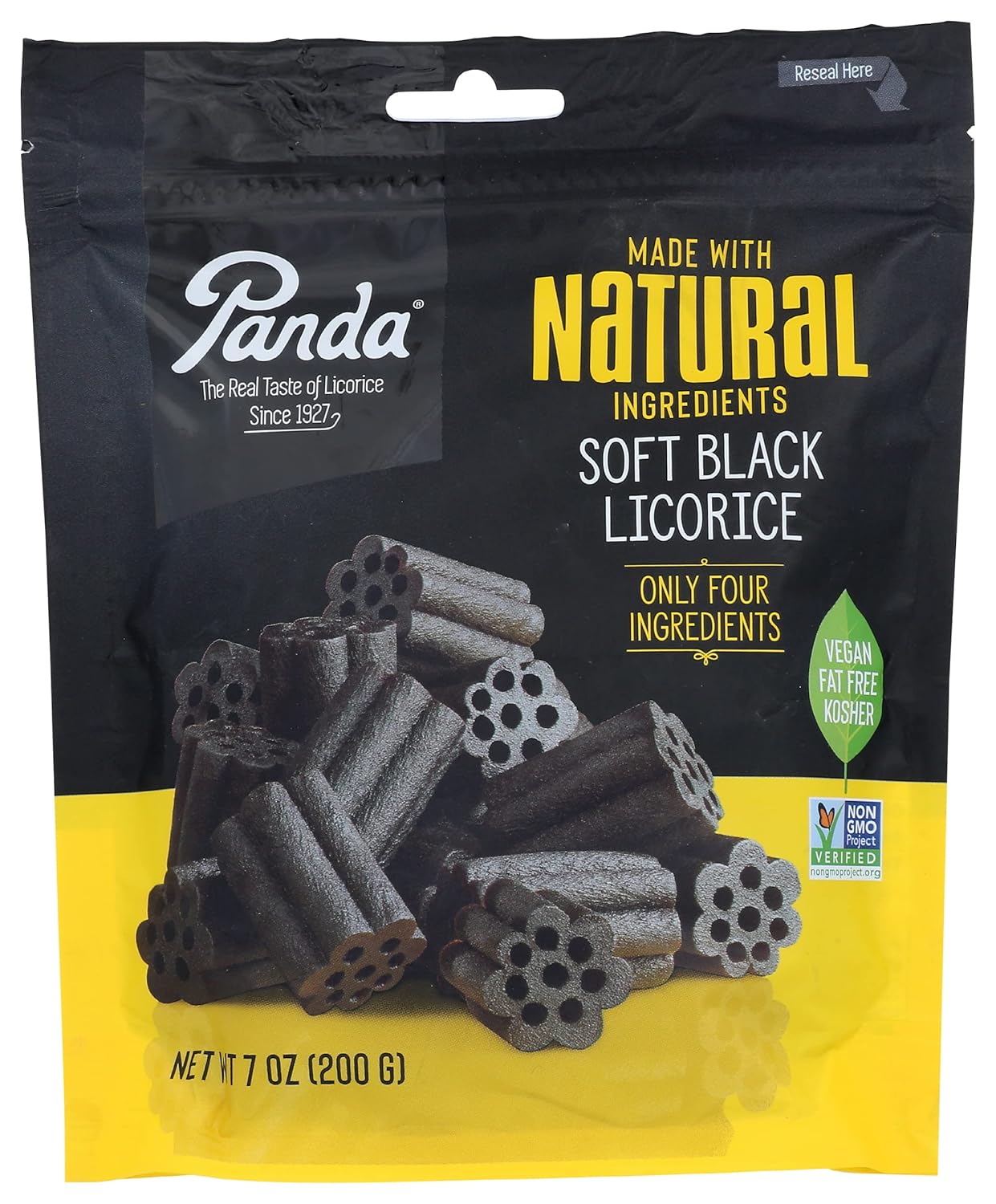 Panda Licorice Chew – Less-Is-More Licorice with Nothing Artificial Inside, 7 oz