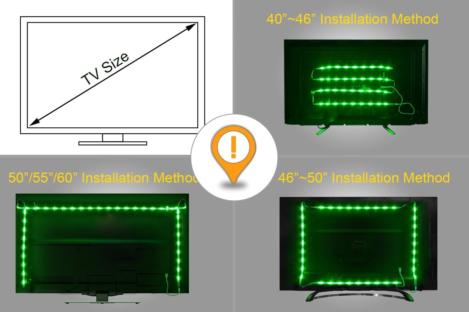 PANGTON VILLA RGB TV Strip Light – Easy-to-Install Gift for Couples Moving Into a New Apartment