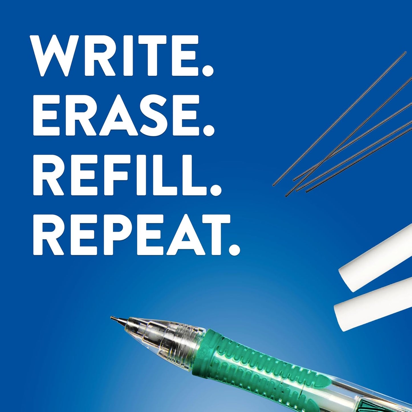 Paper Mate Clearpoint Mechanical Pencils 0.7mm HB #2 Less-Is-More Writing Tool, Clear Barrel and Neutral Black Finish, 4 Count