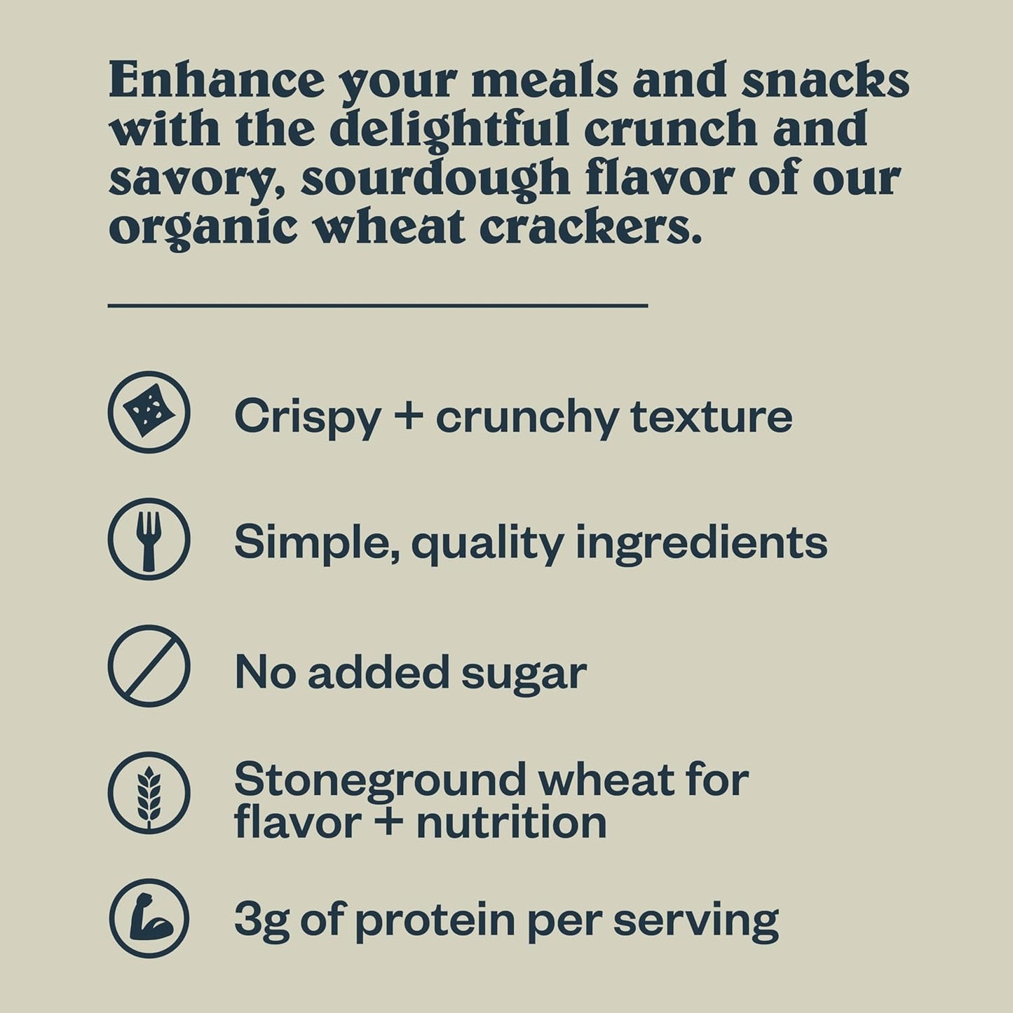 Patagonia Provisions Rosemary Garlic Crackers – Sturdy Outdoor Snack for Beach Days and Backcountry Lunches