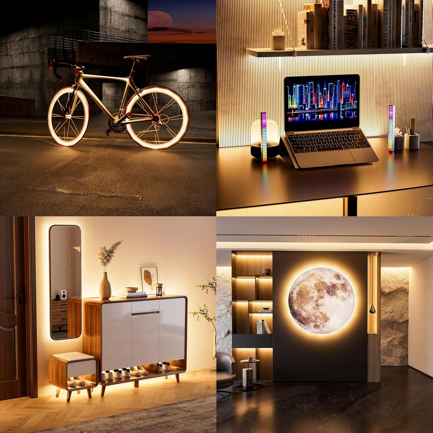 PAUTIX 5V Dimmable LED Strip Light – CRI90+ Accent Lighting for Above-Cabinet, Bookcase, and Rooftop Tent Interiors