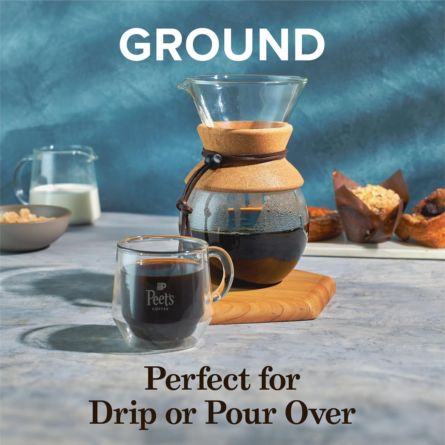 Peet's Coffee Off the Grid Medium Roast – Elegant Holiday Gift Bag for the Home Barista