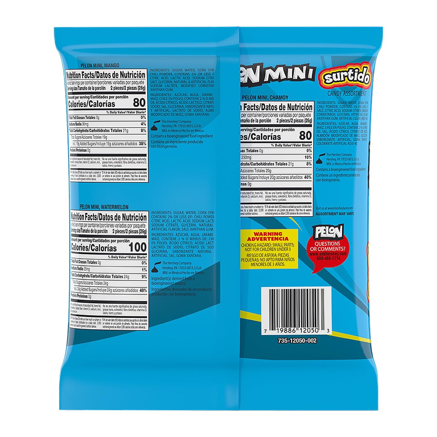 Pelon Pelo Rico Mini Assorted Mexican Candy – Nostalgic Comfort Snack for Relaxing Evenings and Cozy Downtime, Three-Flavor Squeeze Pack