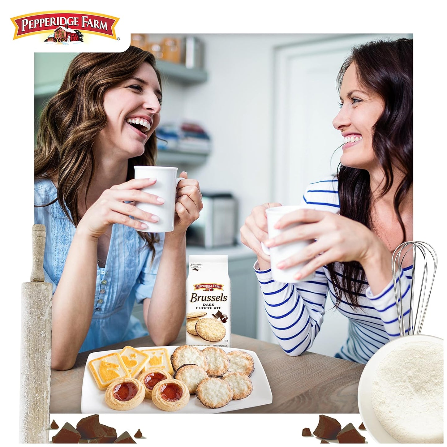 Pepperidge Farm Brussels Dark Chocolate Cookies – Antioxidant-Rich Dark Chocolate Cookie for the Wellness Journal Moment, Quiet Reflective Pause