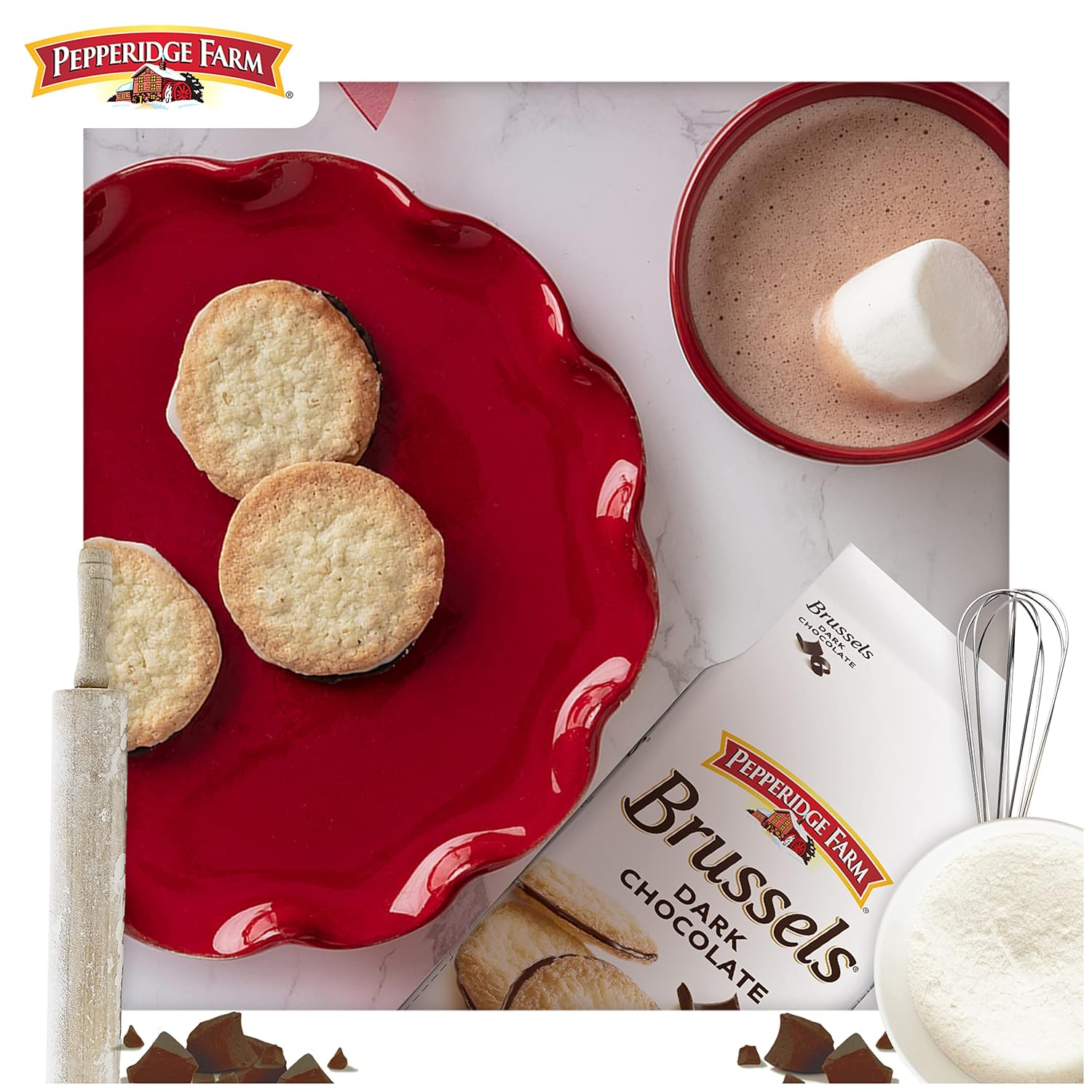 Pepperidge Farm Brussels Dark Chocolate Cookies – Antioxidant-Rich Dark Chocolate Cookie for the Wellness Journal Moment, Quiet Reflective Pause