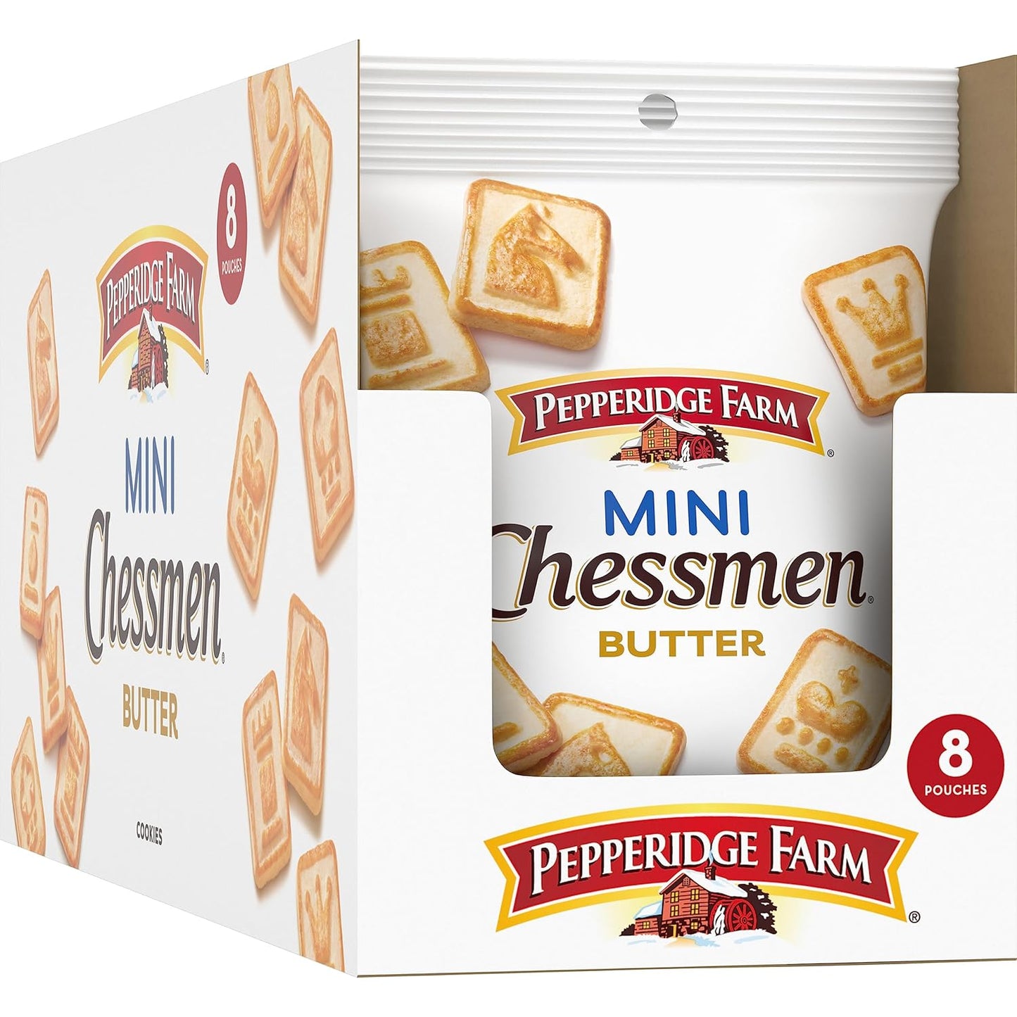 Pepperidge Farm Chessmen Minis Butter Cookies, 2.25-oz Packs – Plain Butter Cookies for Less-Is-More Lifestyles and Intentional Snacking