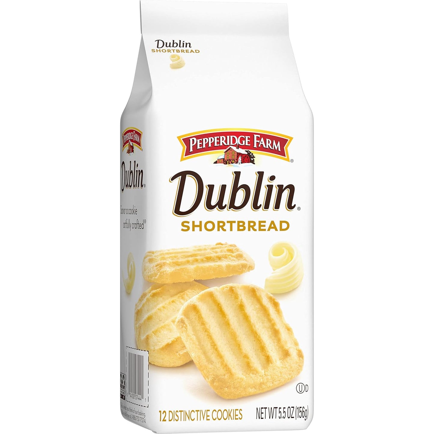 Pepperidge Farm Dublin Shortbread Cookies – Desk Drawer Treat for Long Workdays, Individually Wrapped Shortbread Cookies