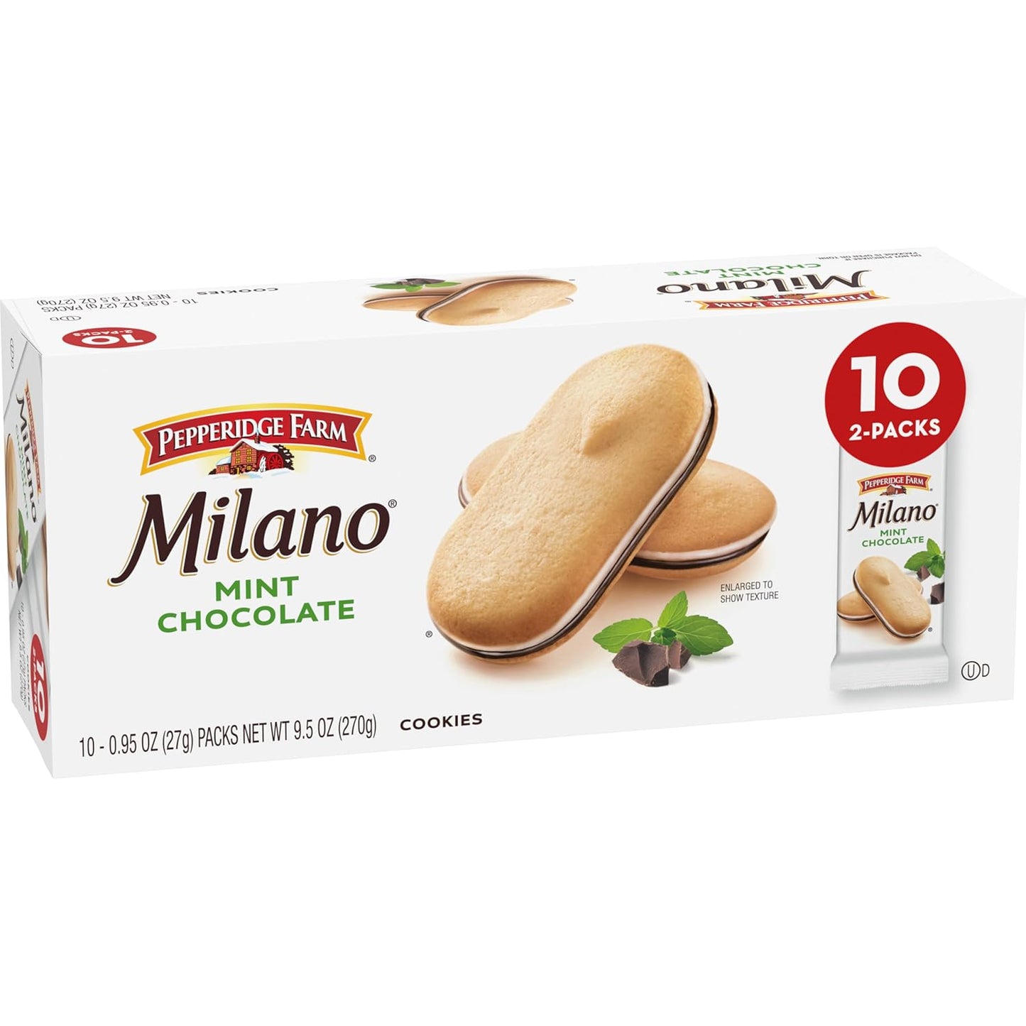 Pepperidge Farm Milano Dark Chocolate Cookies – Calm Reading Nook Companion for Quiet Wind-Down Rituals, Two Cookies Per Pack