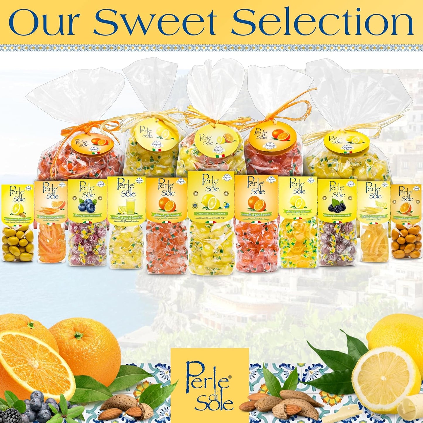 Perle di Sole Imported Italian Lozenges – Resealable Camp Snack and Hiking Trail Companion