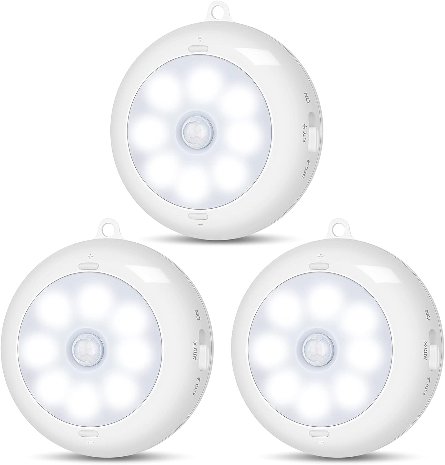 pir motion sensor with constant-sense technology and 3 operating modes (on, auto night, auto day & night)