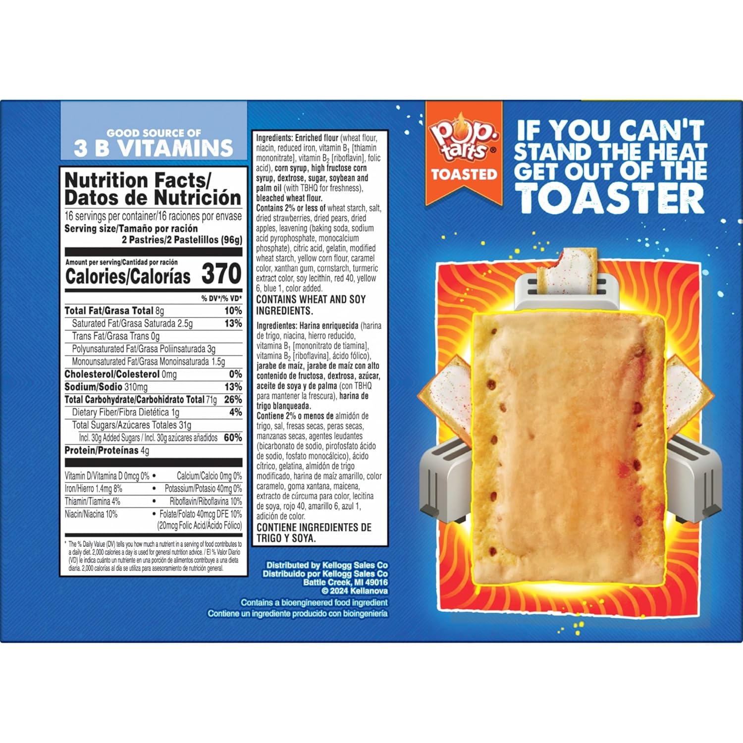 Pop-Tarts Frosted Strawberry Pastries 32-Count – Packable Snack for Hiking Bags, Roadside Stops, and Park Outings