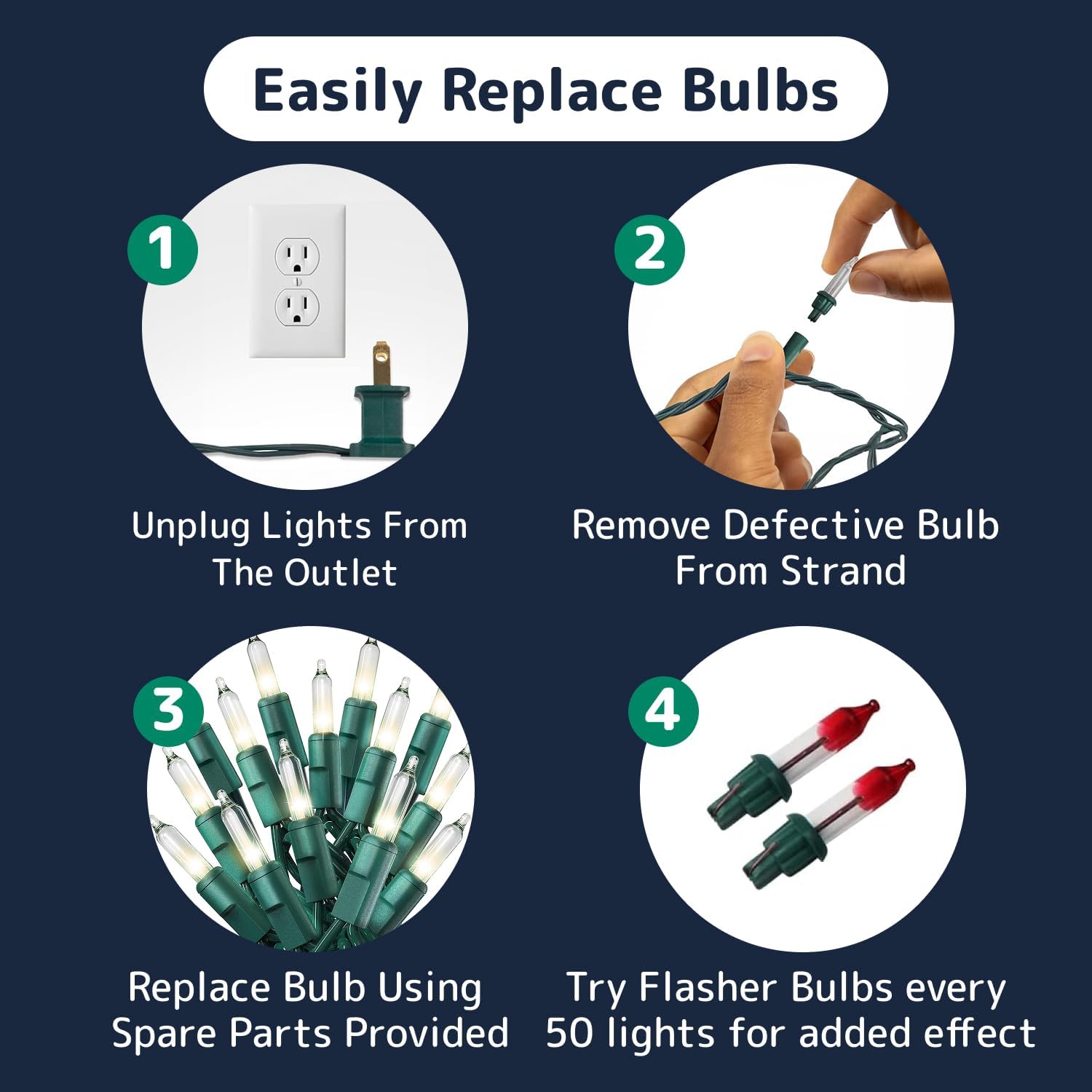 PREXTEX Linkable Incandescent Clear Lights – Valentine's Day and Housewarming Gift for the DIY Decorator in Your Life