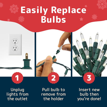 PREXTEX Linkable Incandescent Clear Lights – Valentine's Day and Housewarming Gift for the DIY Decorator in Your Life
