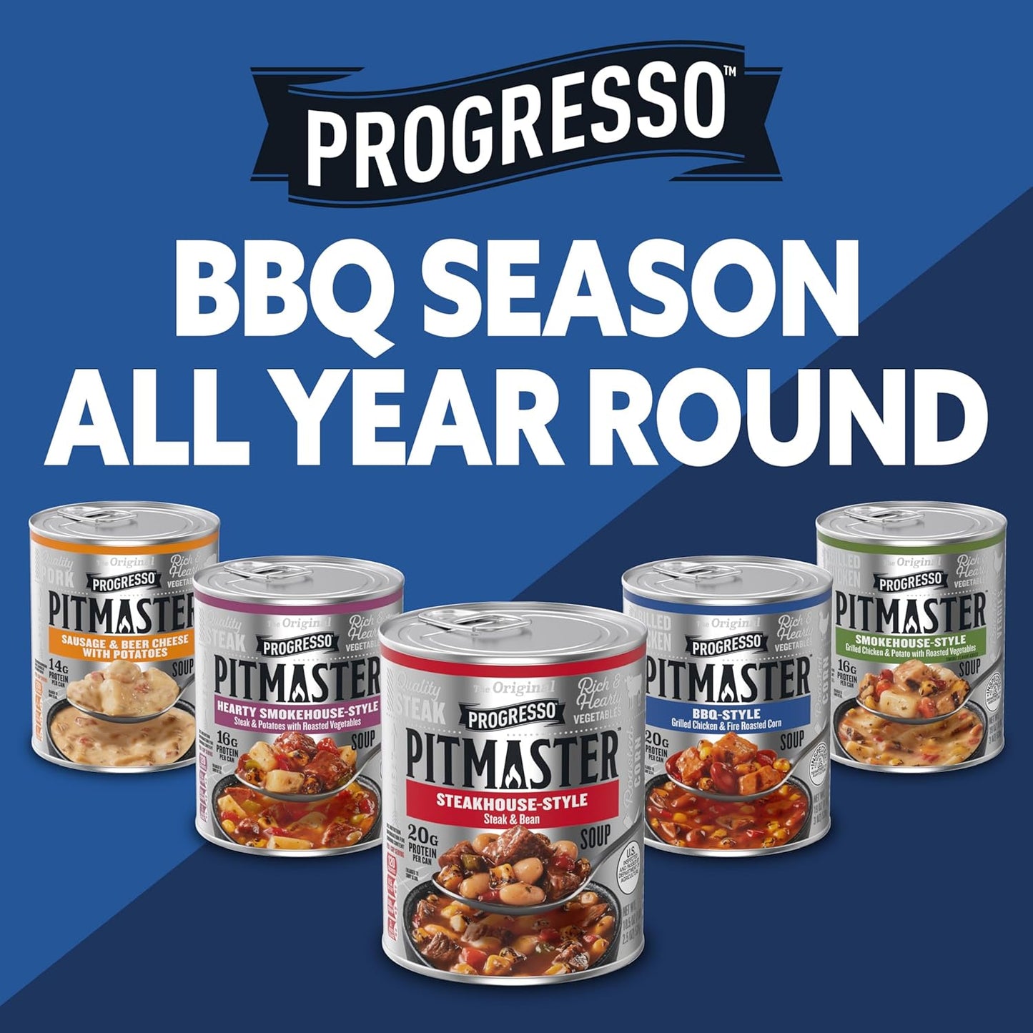 Progresso Pitmaster Steakhouse Style Stew-Like Soup – Comfort Food Pantry Essential for a Welcoming Home Kitchen
