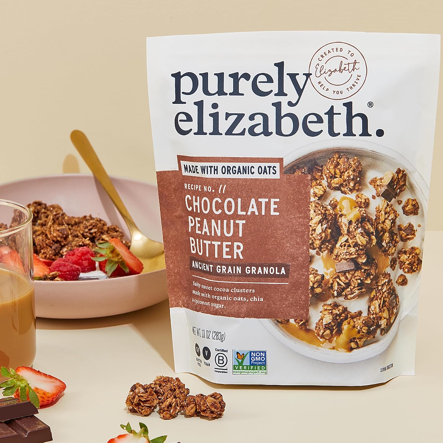 Purely Elizabeth Chocolate Peanut Butter Ancient Grain Granola – Quick Afternoon Pick-Me-Up for the Shared Office Kitchen