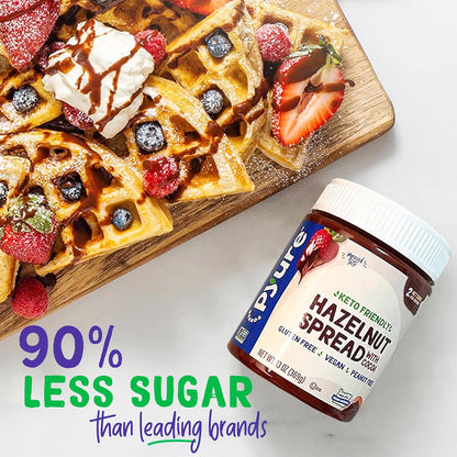 Pyure Nutella Alternative | Resealable 13 oz Jar for Restraint-Focused Low-Carb Counters
