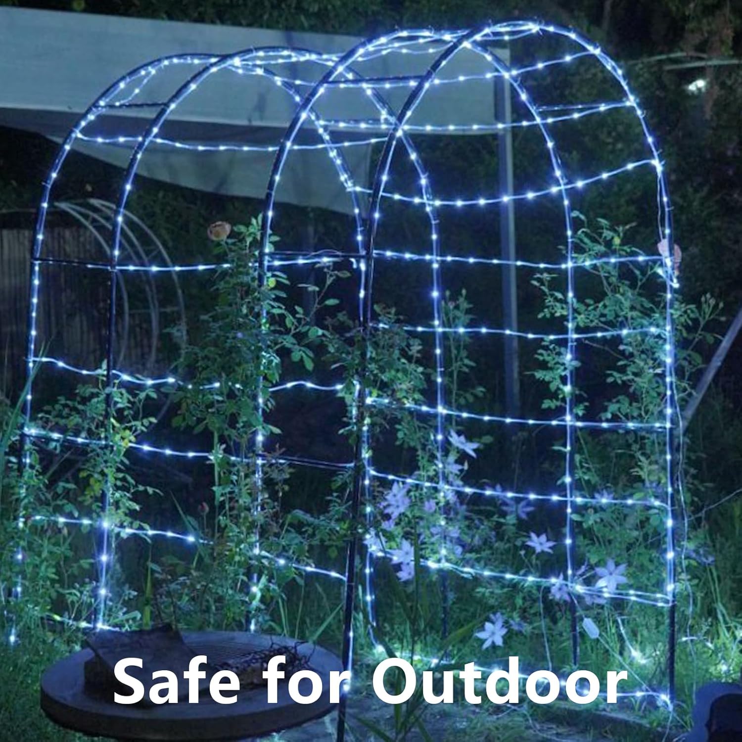 QITONG Solar Fairy Lights – 200 LED Uncluttered Home and Patio Lighting, No Cords No Clutter