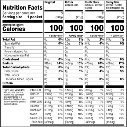 Quaker Instant Grits Multipack – Fortified Hot Breakfast with Added Iron and Calcium, 0.98oz Packets