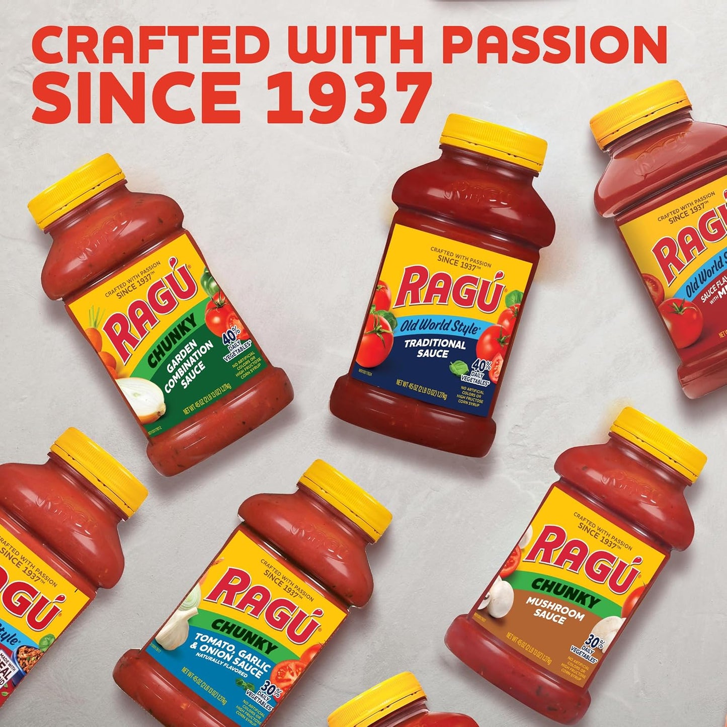 Ragu Old World Style Traditional Sauce, Quality Ingredients for Nourishing Pasta Night at Home, 45 oz