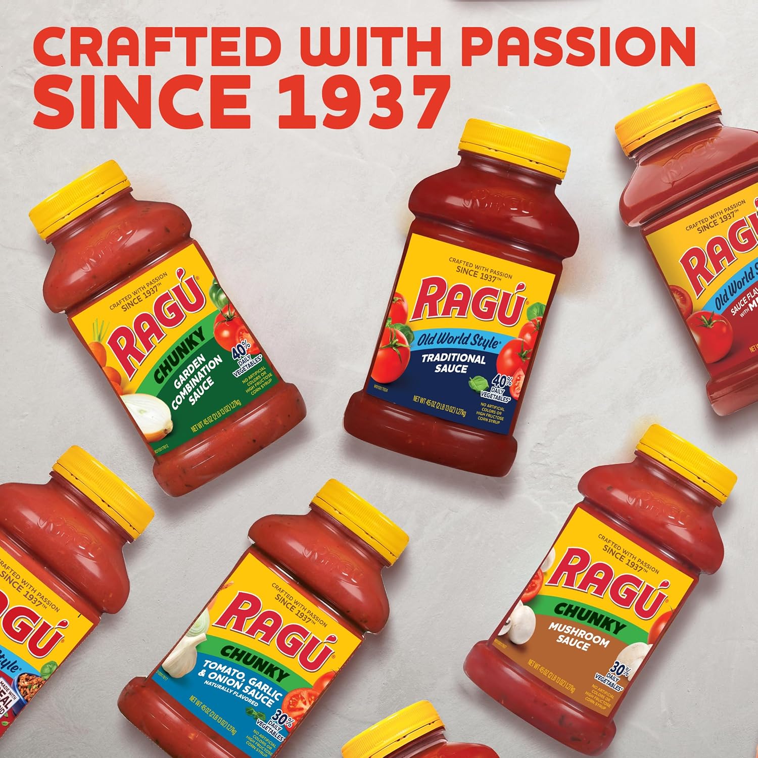 Ragu Old World Style Traditional Sauce, Quality Ingredients for Nourishing Pasta Night at Home, 45 oz