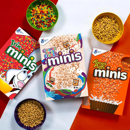 Reese's Puffs Minis Bulk Cereal, Crowd-Pleasing Chocolate Peanut Butter Cereal for Big Families and Kids' Playdates, 35 oz Pantry Box