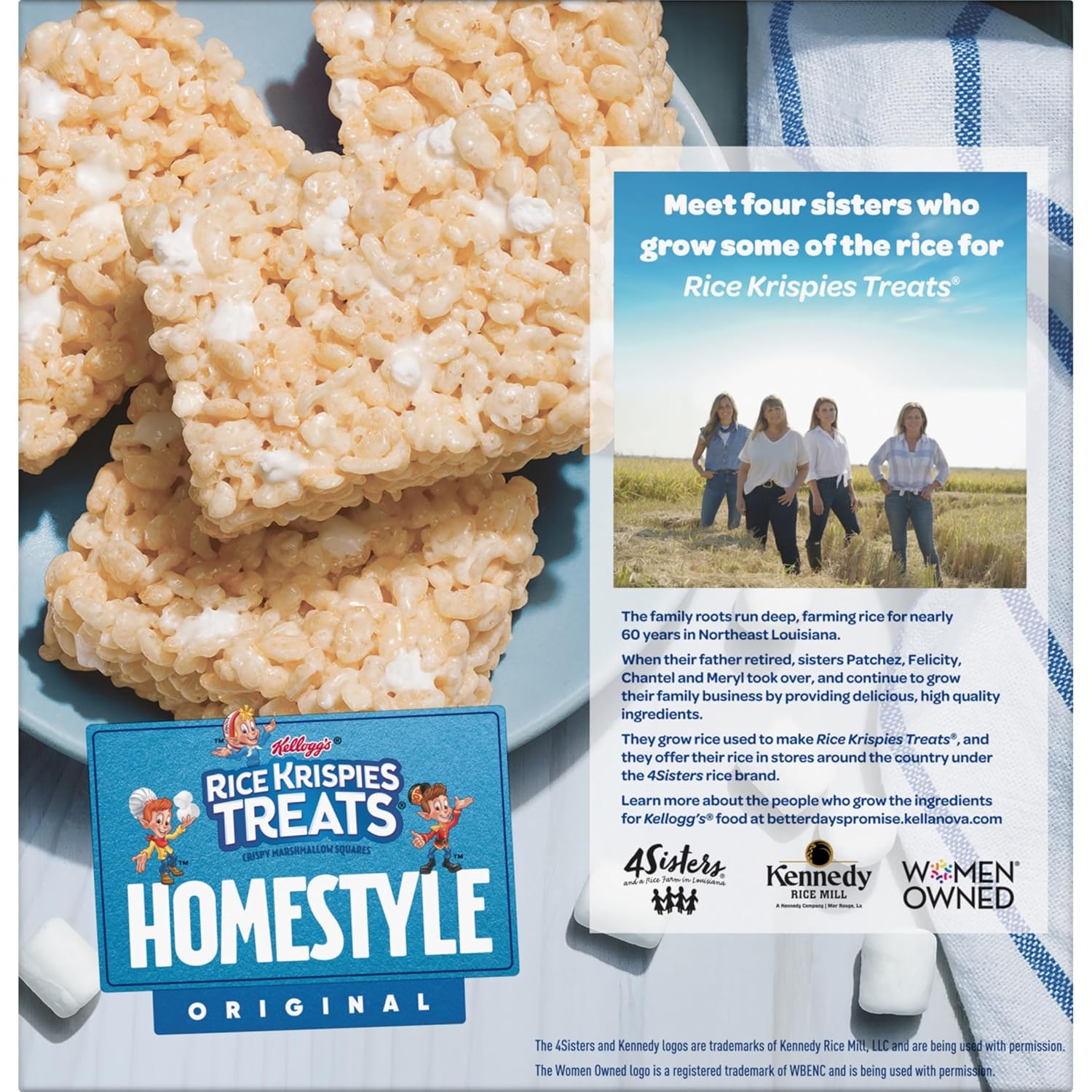 Rice Krispies Treats Homestyle Marshmallow Snack Bars Kid-Friendly Grab-and-Go Treats for Park Outings and Backpacks, 24 Pack