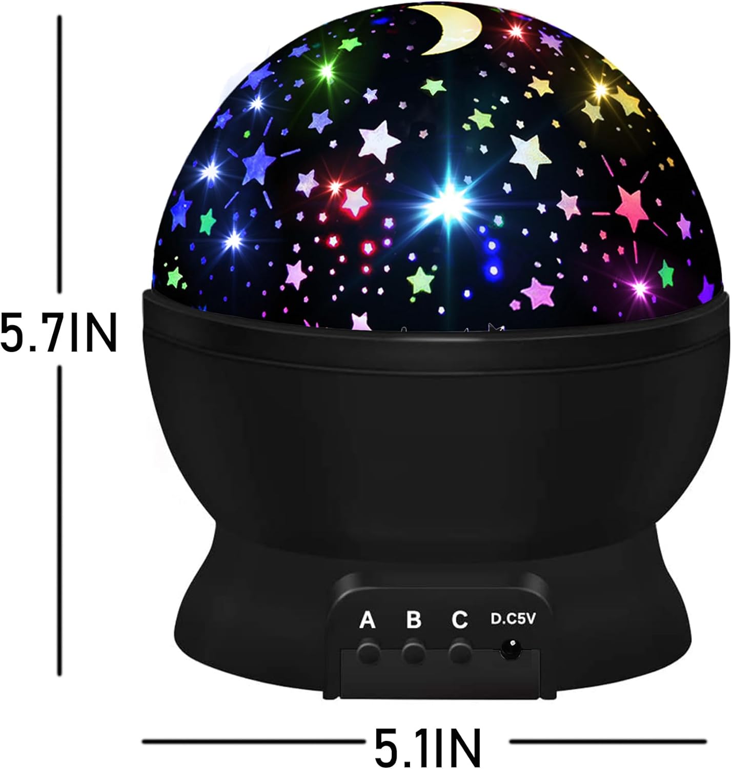 Safe Sleep Night Light for Children – Quiet Star Projector with Adjustable Brightness, Cool Surface & Eye Protection