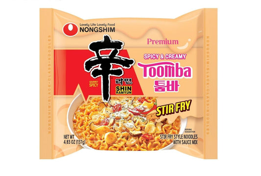 shin toomba spicy creamy stir-fry sauce packet included