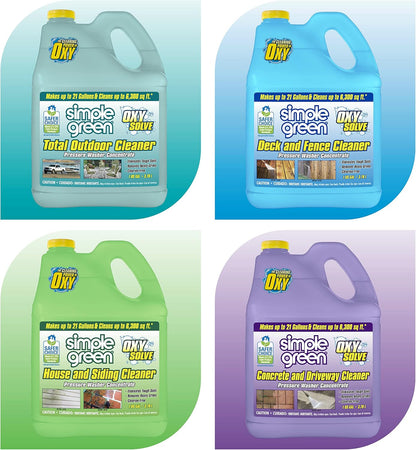 Simple Green Oxy Solve Pressure Washer Soap – 1 Gal Non-Toxic Outdoor Cleaner for Kid-Friendly Yards