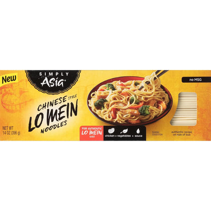 Simply Asia Lo Mein Noodles, Chinese Style – Thick Sauce-Absorbing Texture for Authentic Lo Mein at Home