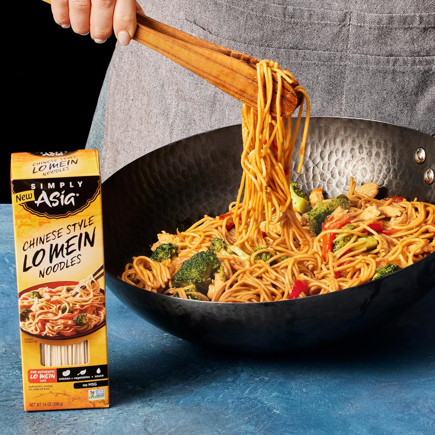 Simply Asia Lo Mein Noodles, Chinese Style – Thick Sauce-Absorbing Texture for Authentic Lo Mein at Home