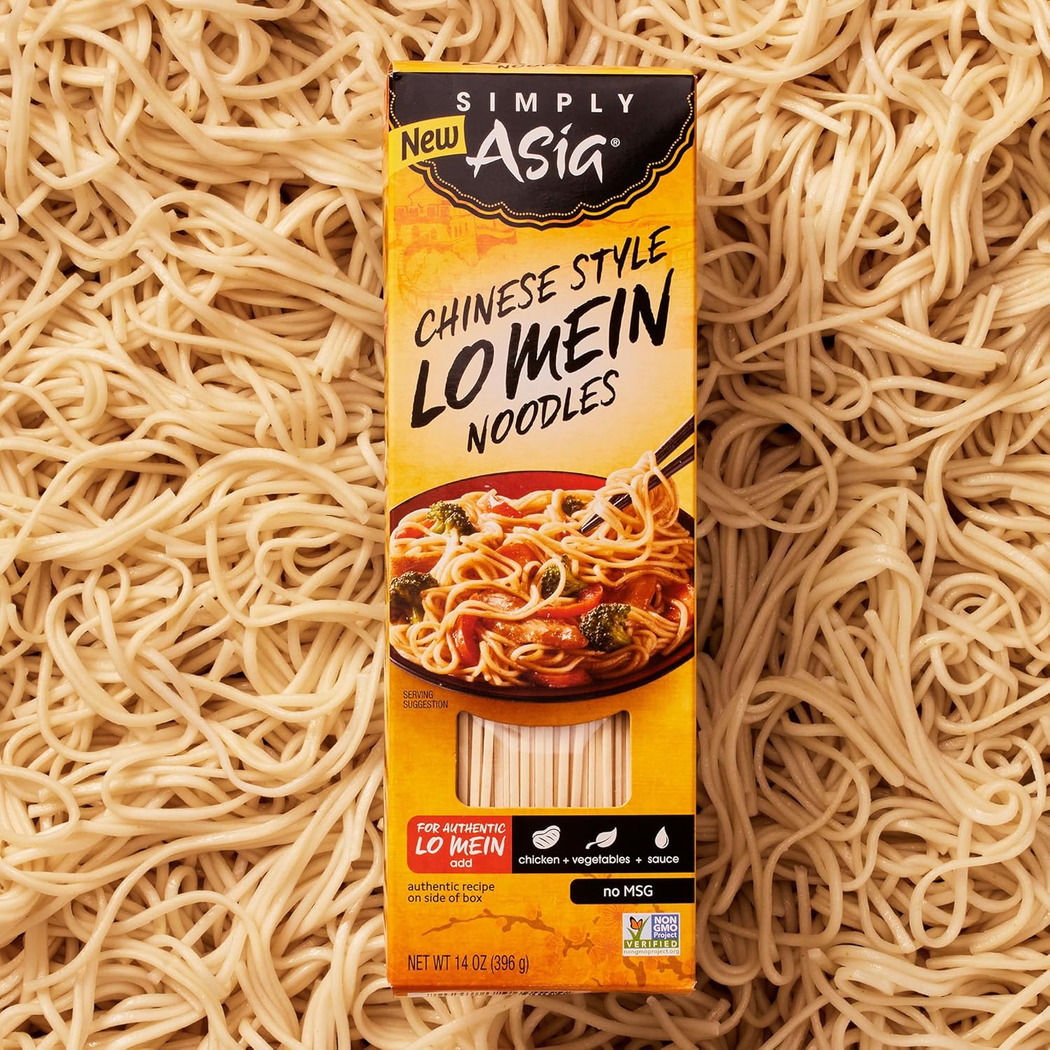 Simply Asia Lo Mein Noodles, Chinese Style – Thick Sauce-Absorbing Texture for Authentic Lo Mein at Home