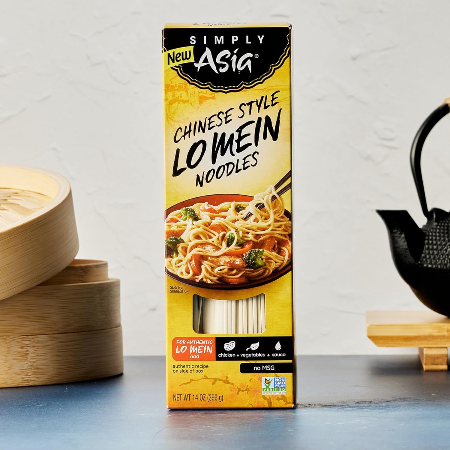 Simply Asia Lo Mein Noodles, Chinese Style – Thick Sauce-Absorbing Texture for Authentic Lo Mein at Home