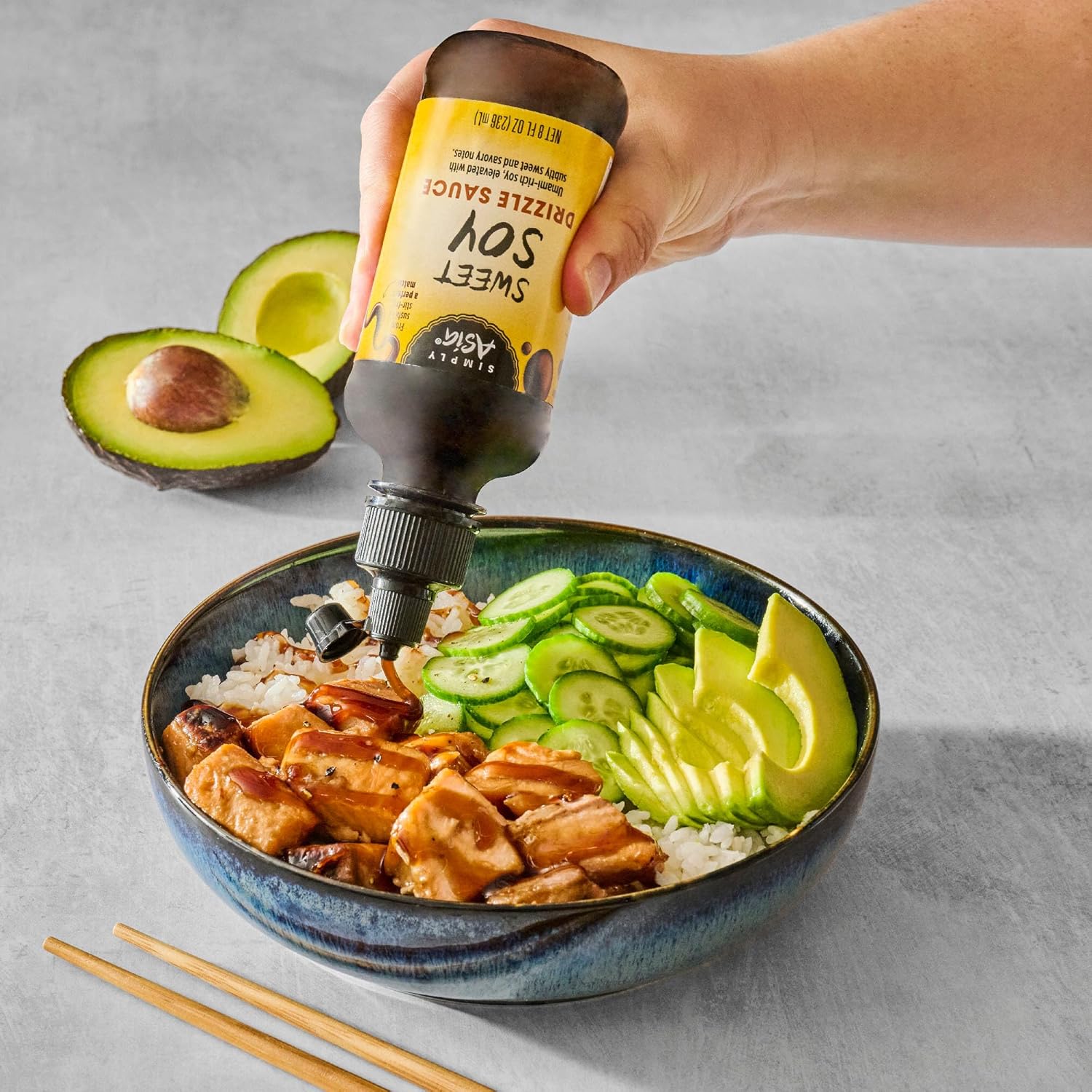 Simply Asia Sweet Soy Drizzle Sauce — Better-For-You Gluten-Free Drizzle for Balanced Home Cooking, 8 fl oz