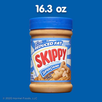 SKIPPY Super Chunk Peanut Spread – 7g Protein Crunchy Jar for Wellness Pantry and Snack Routine