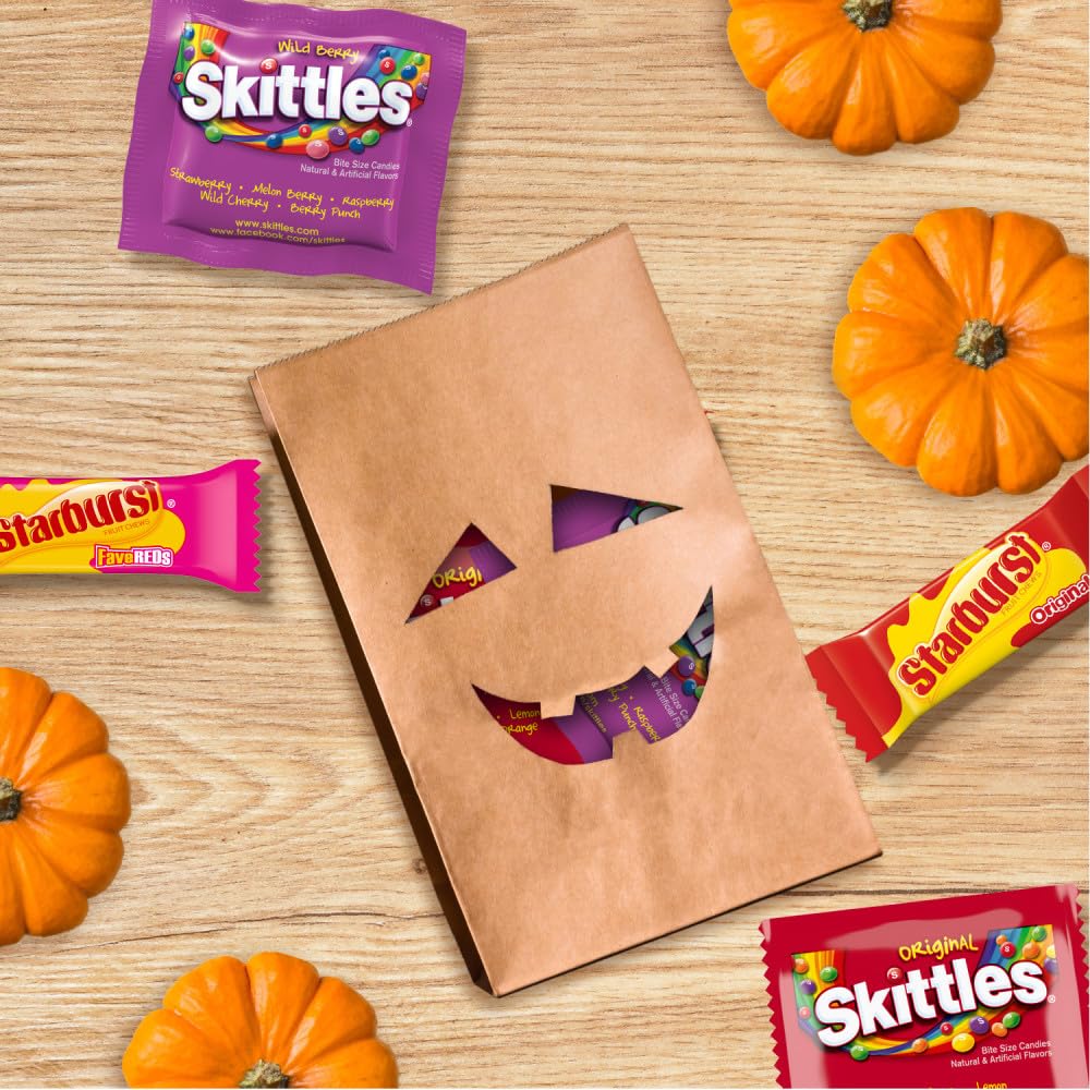 SKITTLES Individually Wrapped Fun Size Candy – Kids Movie Night Snack, Party Favor & Church Treat Bag, 26.46 oz