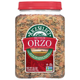 RiceSelect Orzo Pasta Clean-Ingredient Weeknight Dinner Base for Busy Parents, 26.5 oz Jar
