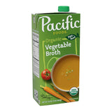 Pacific Foods Organic Vegetable Broth – No MSG Vegetable Broth for Kid-Friendly Cooking, 32 oz