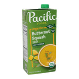 Pacific Foods Light in Sodium Butternut Squash Soup – Mild Fall-Spiced Soup for Sensitive Eaters, 32 oz
