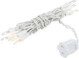 Novelty Lights Outdoor Dining String Lights for Centerpiece Jars, 10 Warm Glow Incandescent Mini Bulbs on White Commercial Grade Wire